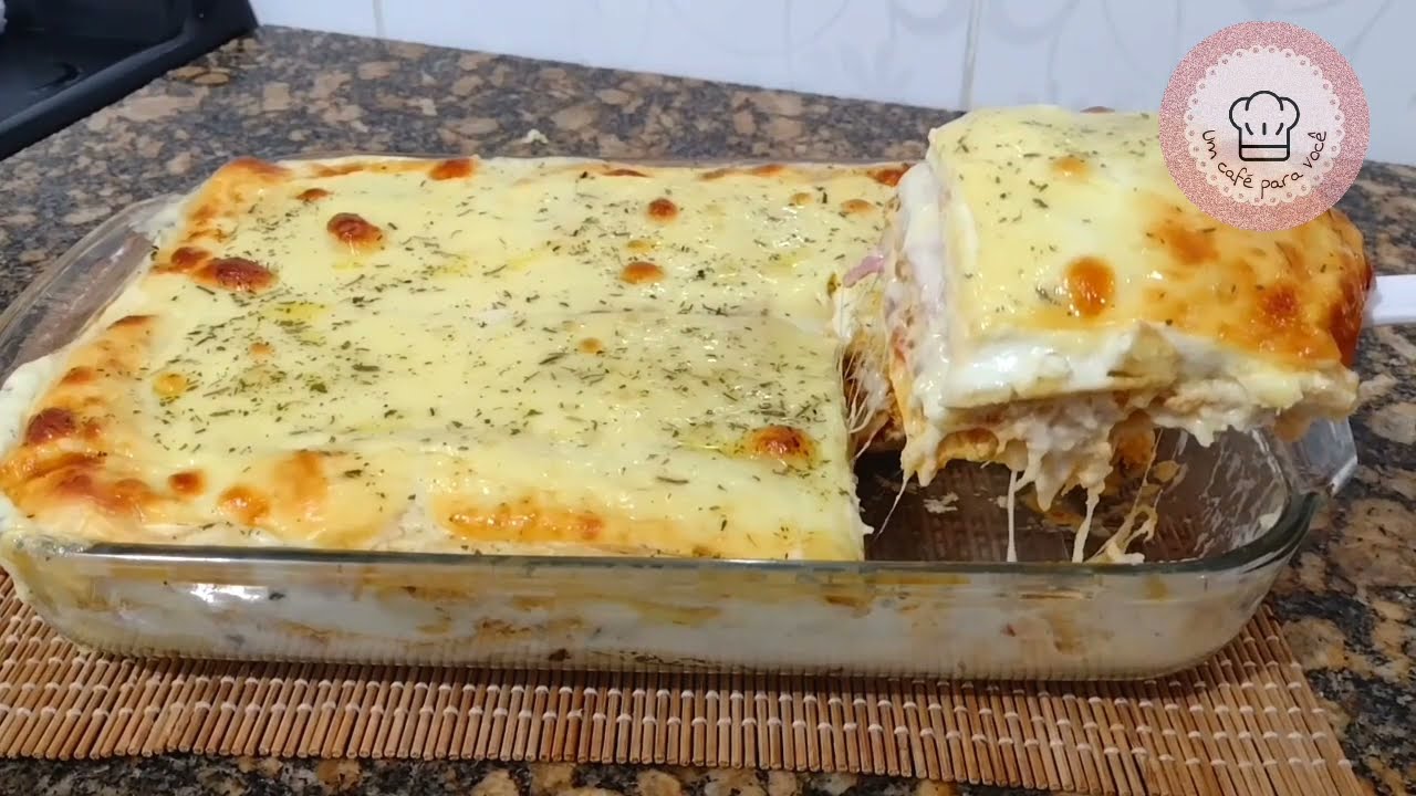 LASANHA DE PANQUECA COM MOLHO BRANCO,lasanha de um jeito que vc nunca viu antes...#receita #lasanha