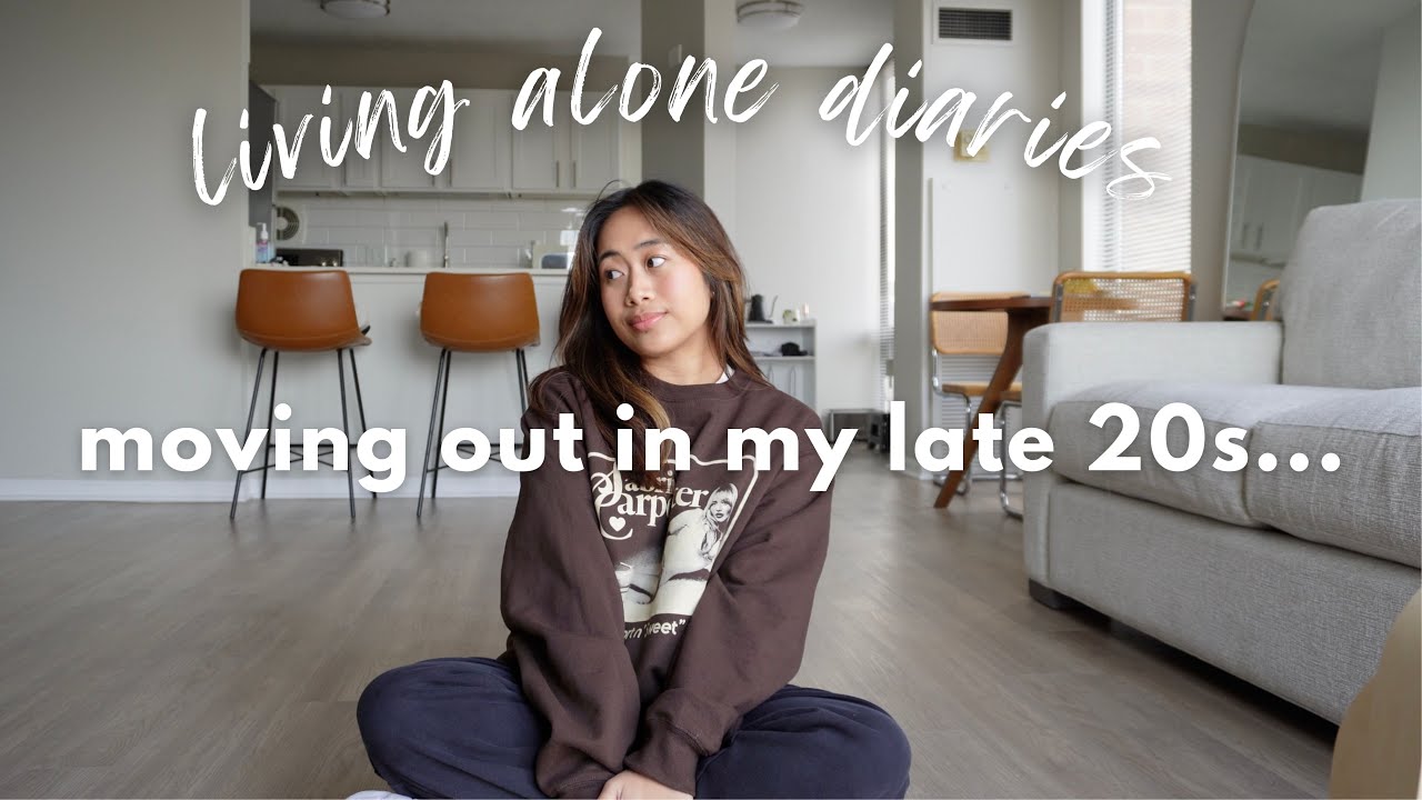 living alone diaries | finally moving out, full face of merit beauty, life updates