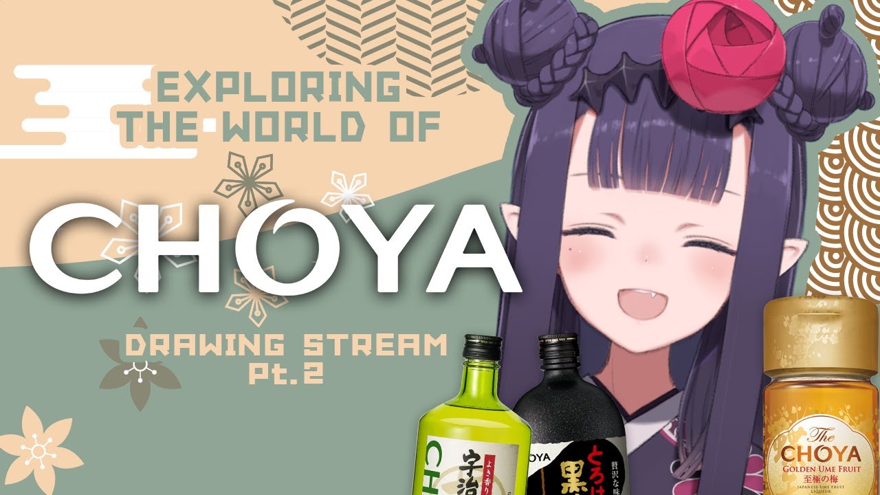 【DRAWING】 My Favorite CHOYA Drink Turned Into Cute Characters?!!!