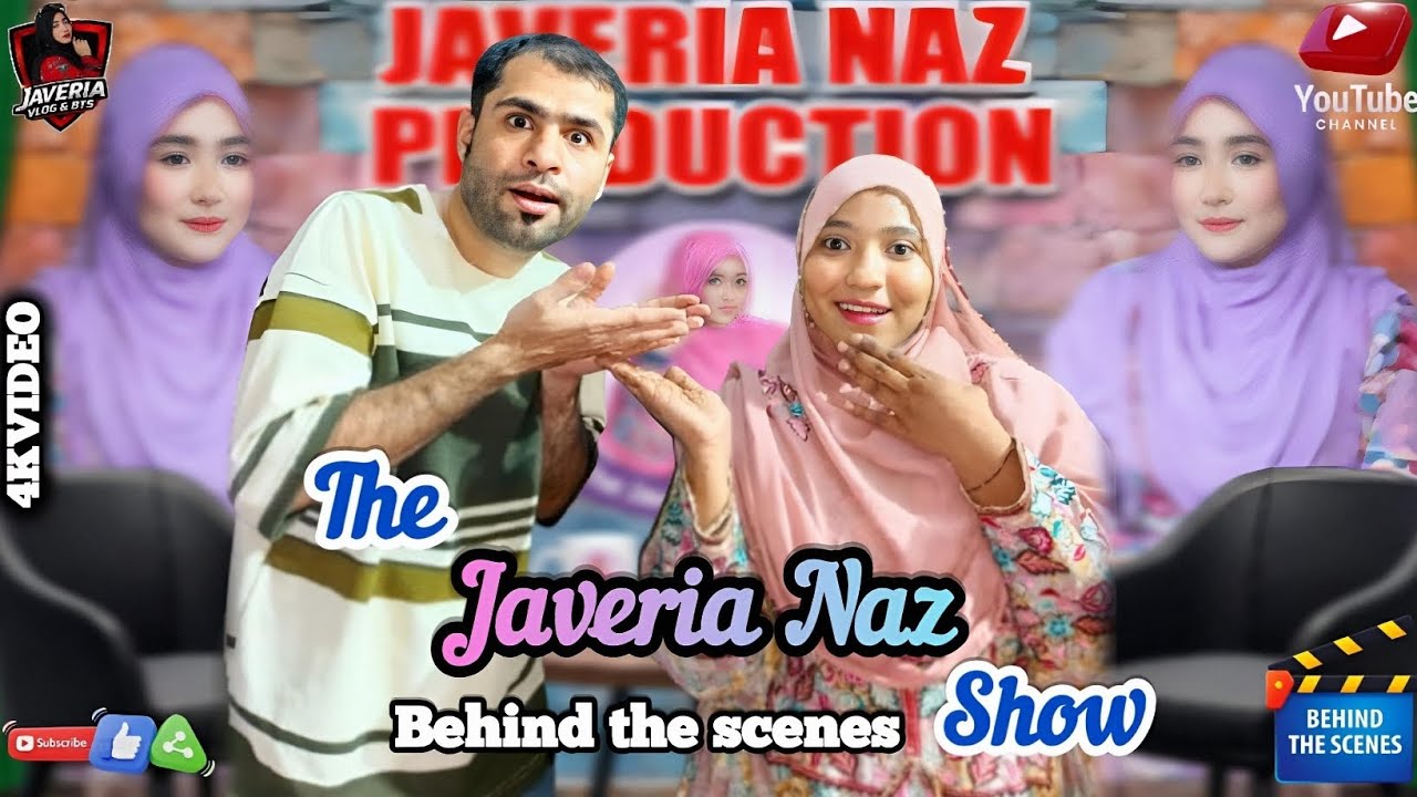Javeria vlog&bts) THE JAVERIA NAZ SHOW) BEHIND THE SCENES)#javeria #funny #show 