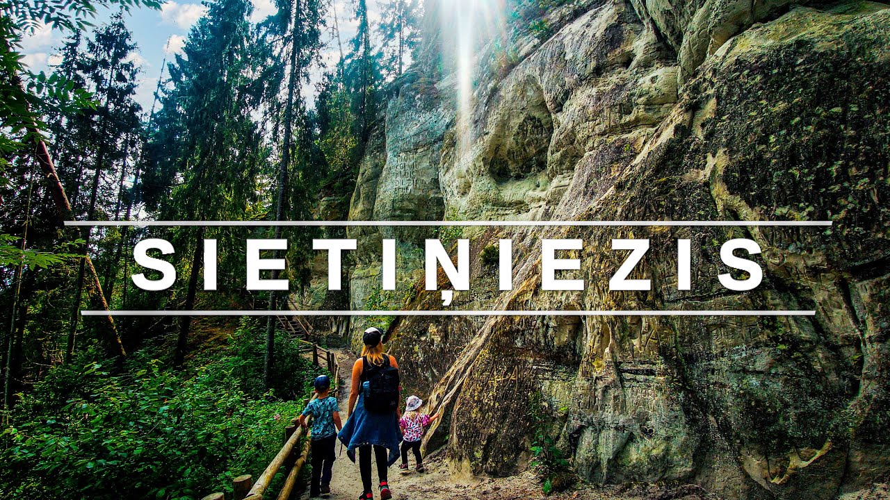 Sietiņiezis - viens no augstākajiem baltā smilšakmens atsegumiem Latvijā (Velnala un Velna papēdis)