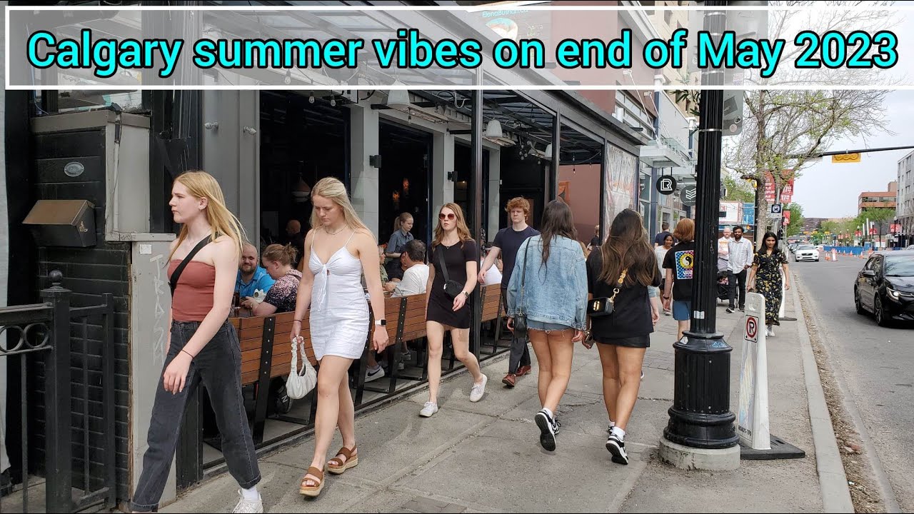 Calgary Summer Walk in Most Popular Area on May 2023 | Calgary Beltline #calgary #alberta #canada