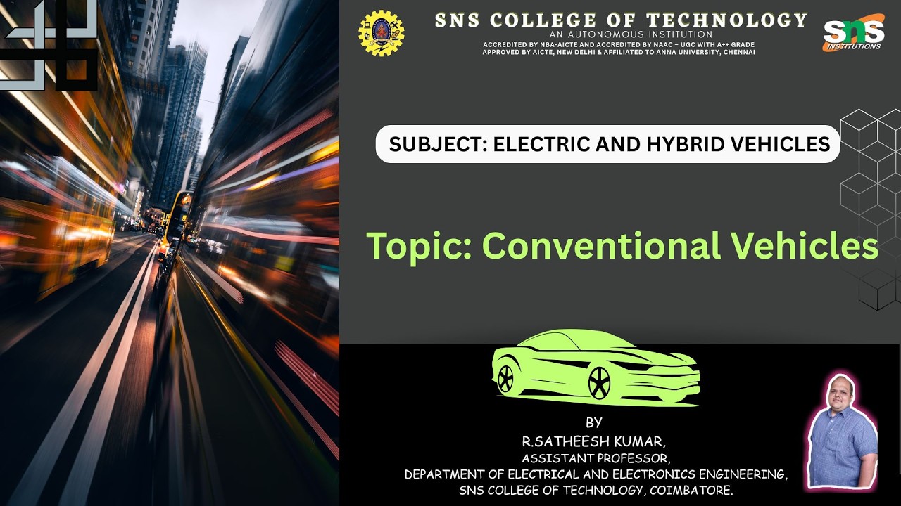 Conventional Vehicles | Electric and Hybrid Vehicles  | SNS Institutions