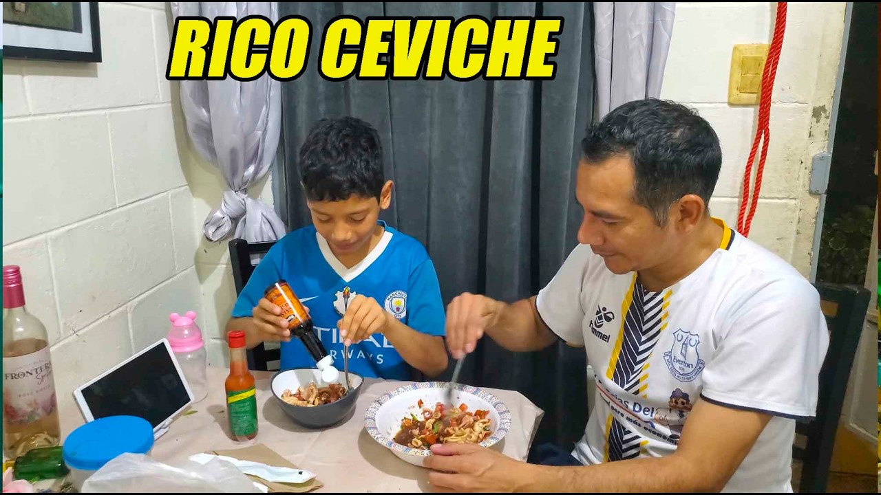 Así nos quedo este rico ceviche de calamar.