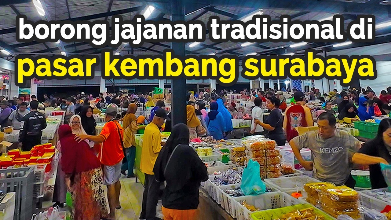 KE PASAR KEMBANG SURABAYA TENGAH MALAM DEMI BORONG JAJANAN TRADISIONAL SESUAI REKOMENDASI AI‼️