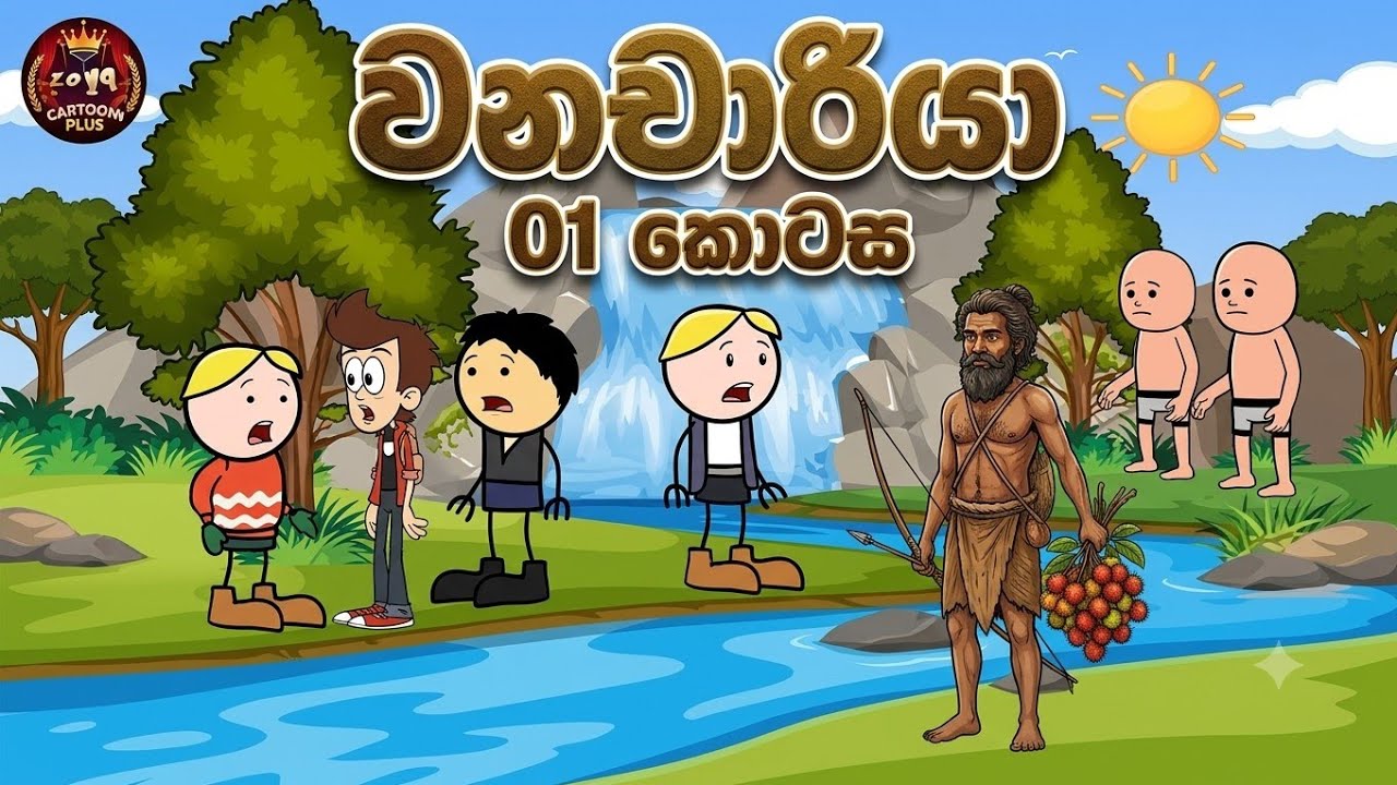වනචාරියා | Wanachariya | Sinhala dubed cartoon | @kavitoonplus 