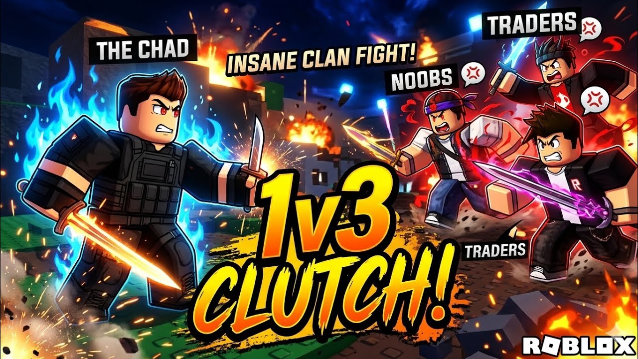 Roblox 1v3 fight cut scene