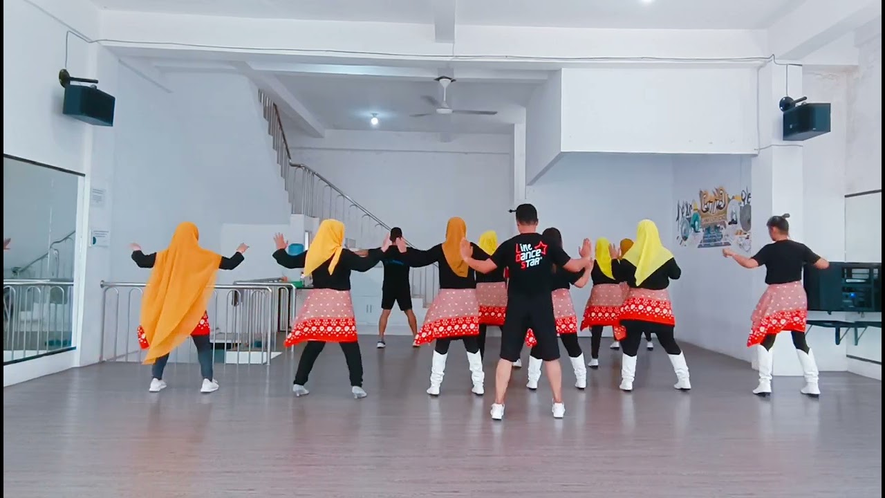 Teluk Bayur - Line Dance / Choreo by Andrico Yusran (INA) / Demo by 7 Gym & Studio Palembang
