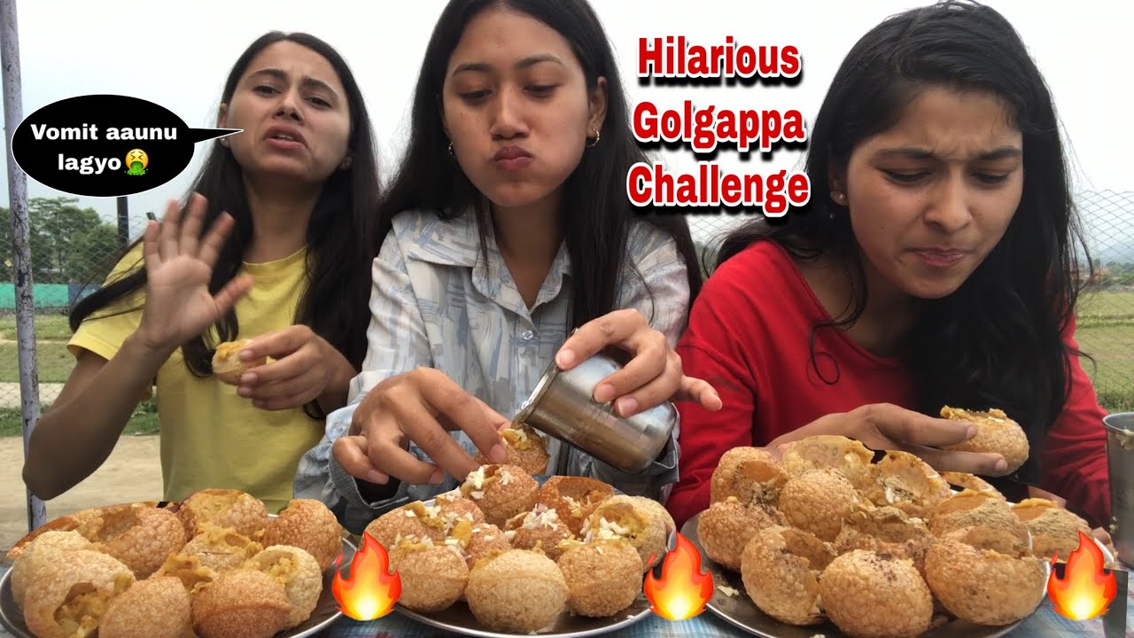 STREET FOOD CHALLENGE🔥🔥|| Famous Nepali//Indian Street food😍😍SPICY PANIPURI EATING CHALLENGE🔥