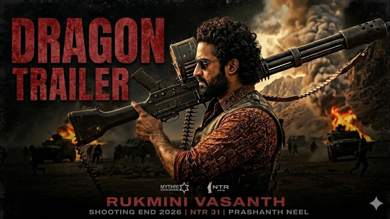 DRAGON Trailer - NTR 31 | Jr NTR & Rukmini Vasanth | Prashanth Neel | Fan Made AI Concept