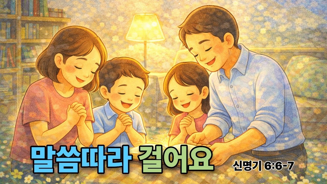 어린이찬양 | 말씀따라 걸어요 | 신명기 6:6-7