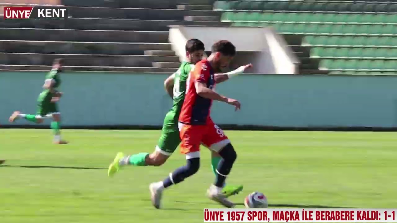 ÜNYE 1957 SPOR, MAÇKA İLE BERABERE KALDI: 1-1