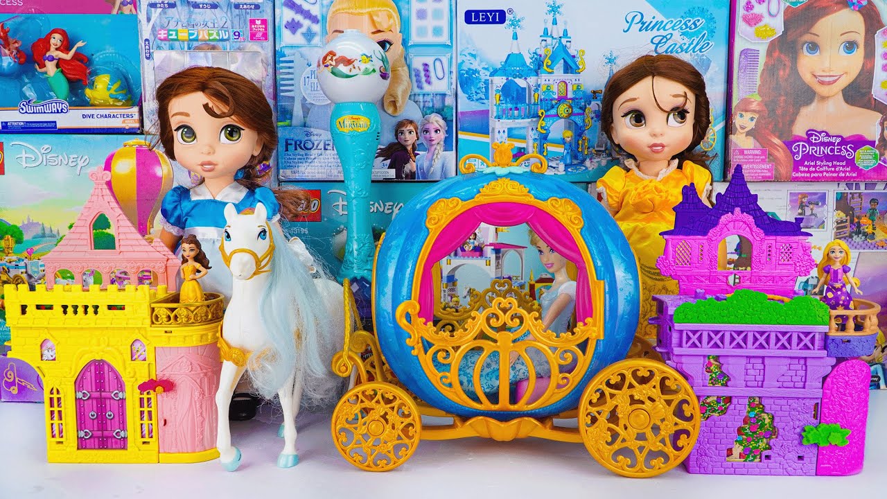Disney Princess Toy Collection Unboxing | Disney Frozen Elsa Anna & Cinderella’s Pumpkin Carriage