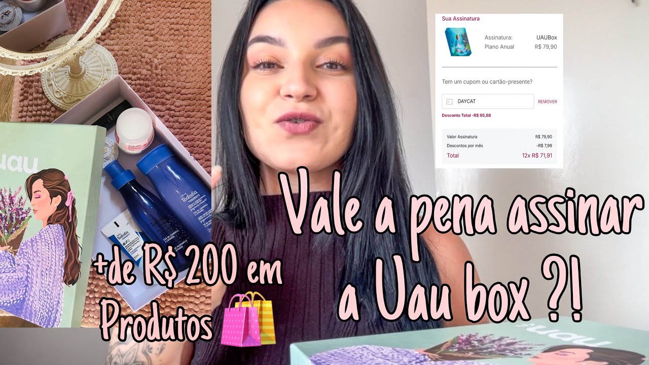 O que é a Uau box? Será que vale a pena assinar ? Contei tudo nesse vídeo 👀💜