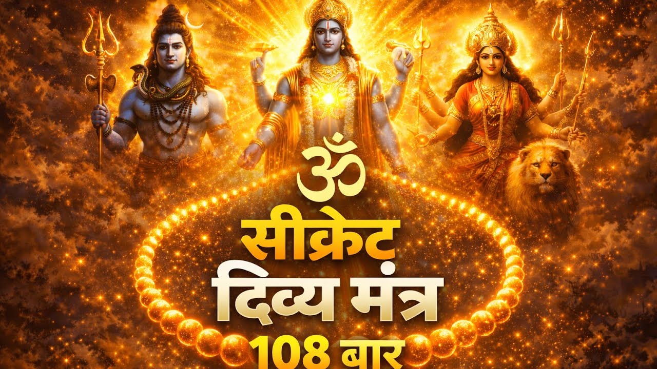 सीक्रेट दिव्य मंत्र 108 बार | मनोकामना पूरी करने वाला शक्तिशाली जाप 🔱✨
