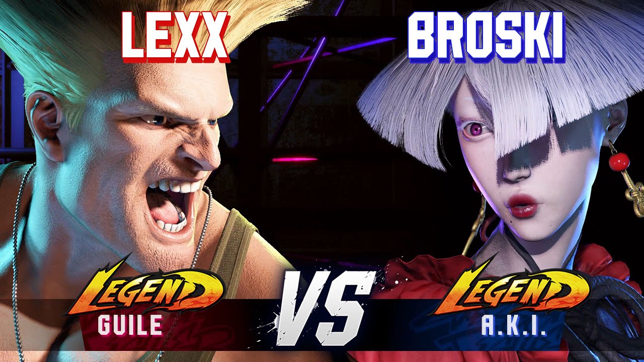 SF6 ▰ LEXX (Guile) vs BROSKI (A.K.I.) ▰ High Level Gameplay