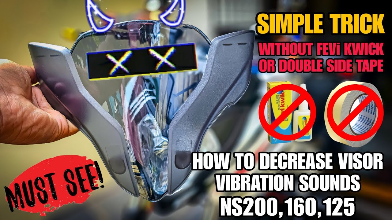 How to reduce visor sounds in ns200,160,125 | Explained in Telugu @nsmodzandvlogs