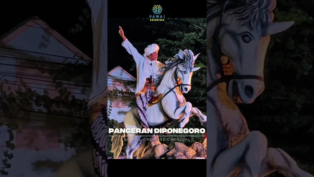 Display Pangeran Diponegoro di Bantul Creative Carnival 2025 #shorts #carnival