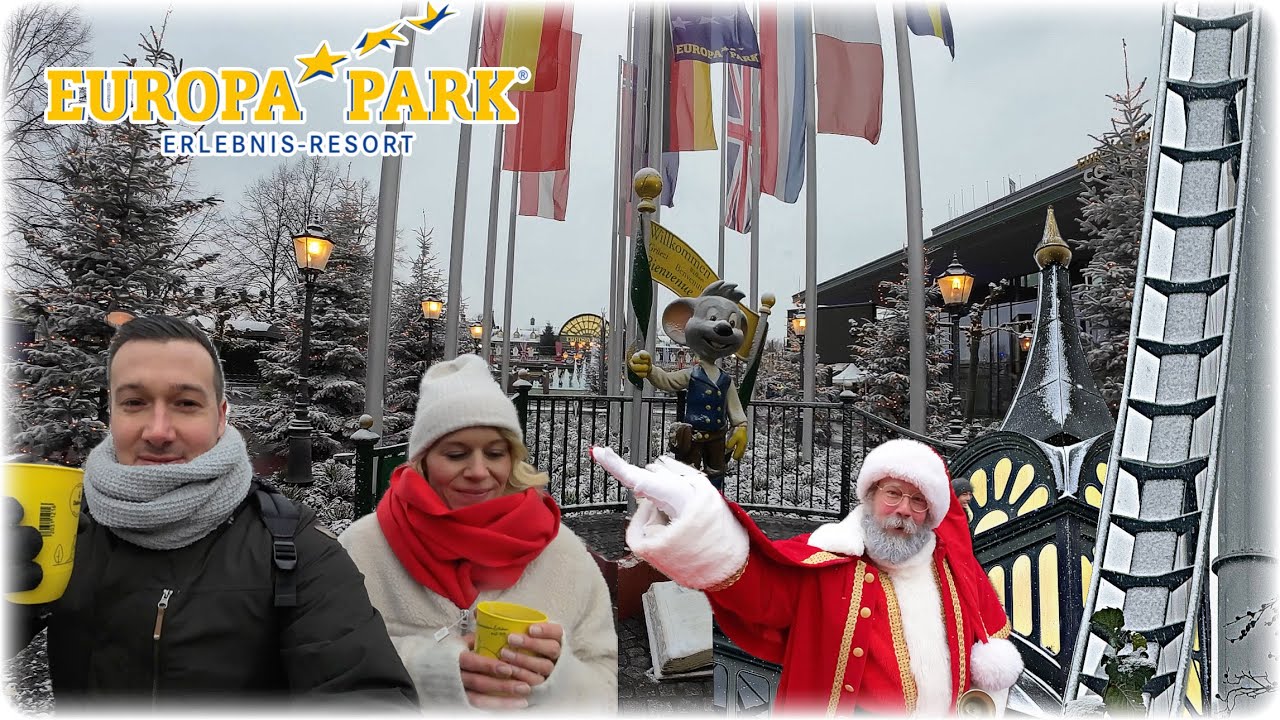 EUROPA-PARK SAISONSTART und Achterbahnen im SCHNEE! Winterzauber 2023/24 |Epfan95 Videoblog |