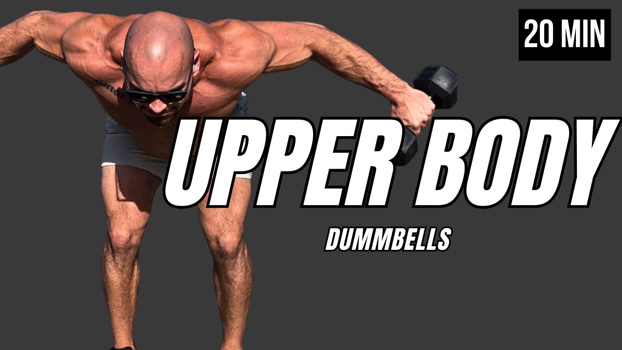 20 MIN UPPER BODY DUMBBELL WORKOUT AT HOME (No Repeat, Follow Along)
