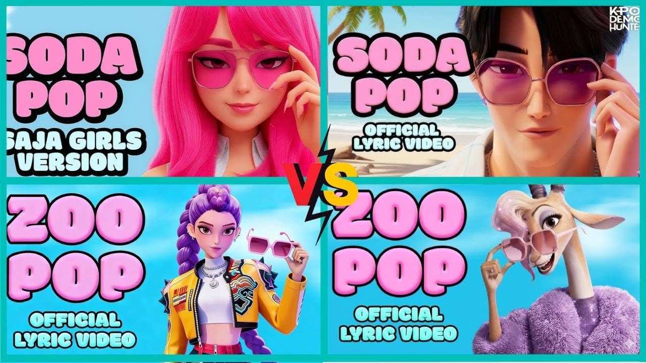 Soda Pop vs Zoo Pop 🎵 Tiles hop Battle Baja girls Zoo Version 021