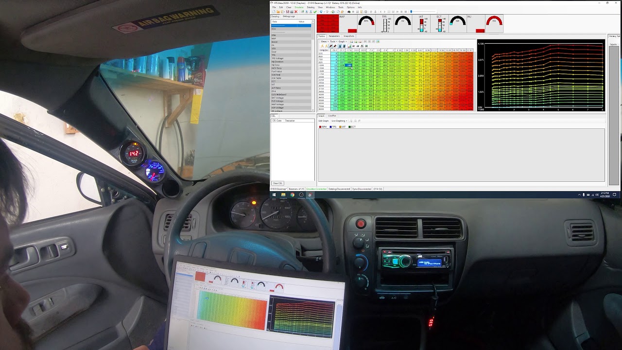 Street Tuning My Turbo D16Y8 Civic Part 1 (Establishing a Basemap) | TunerThings