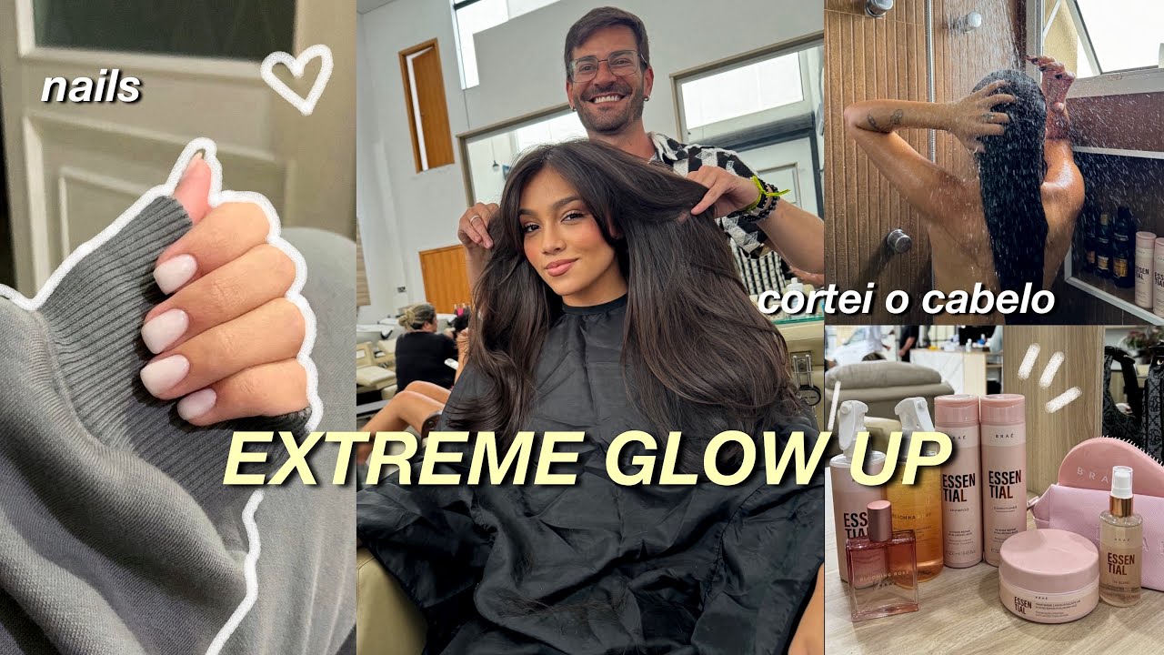 tendo meu glow up para uma NOVA FASE  || cortei o cabelo