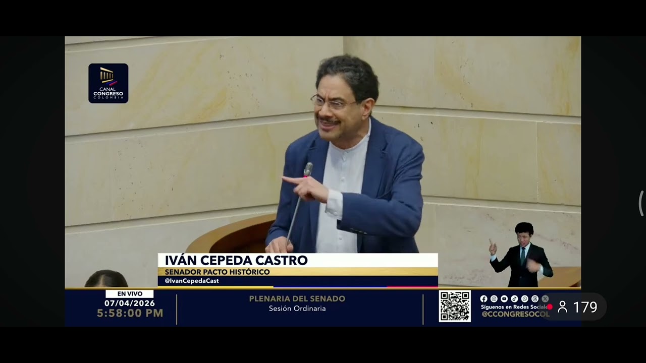 Replica Senador Iv&aacute;n Cepeda - 7 de abril de 2026