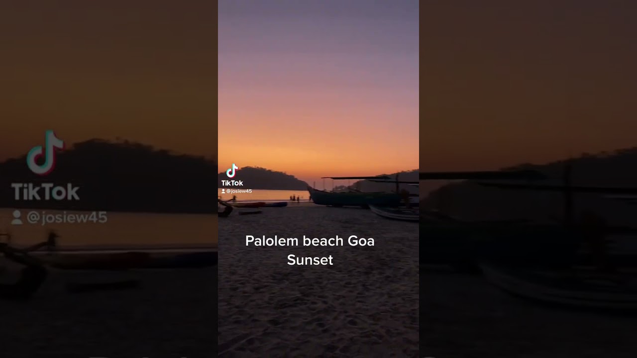 Palolem  beach Goa #sunset #goa #palolem