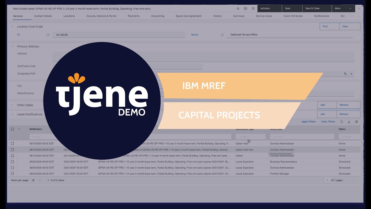 IBM MREF Capital Projects
