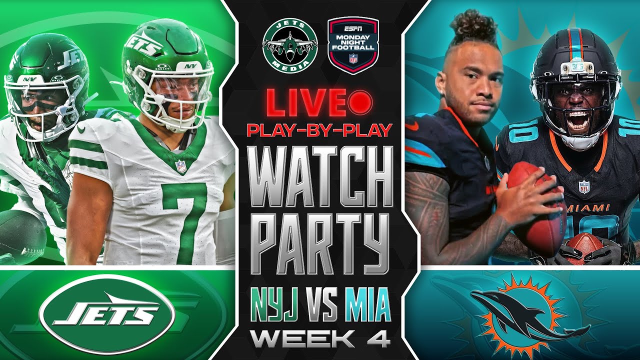 🚨 Jets vs Dolphins LIVE Watch Party & Play-By-Play REACTION