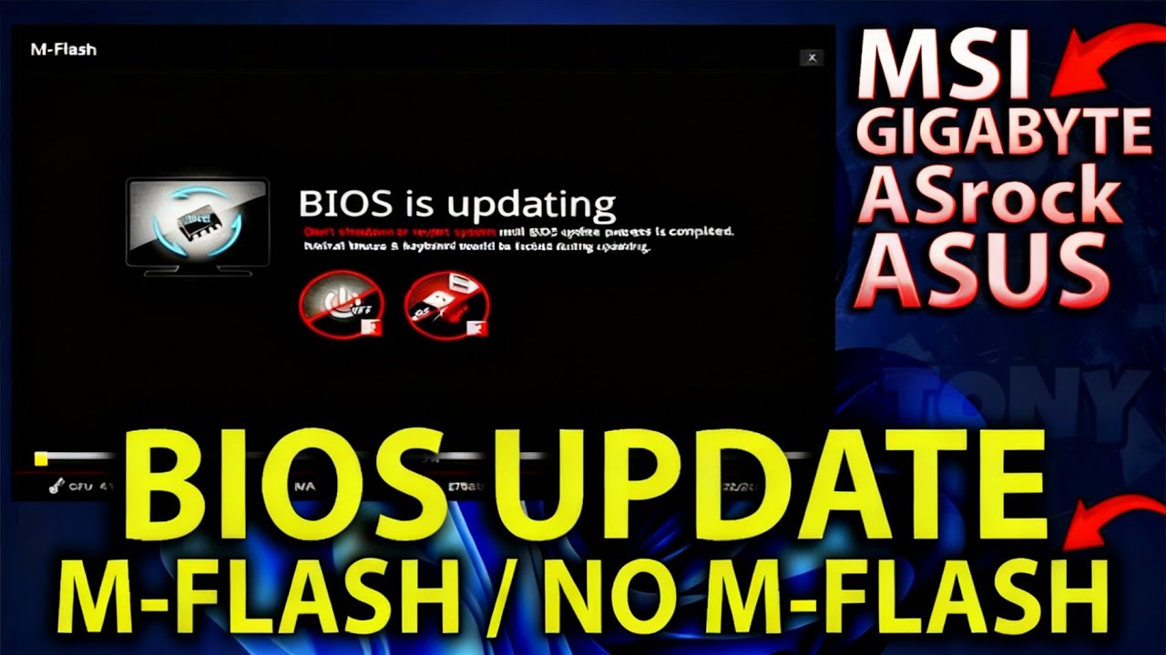 Come aggiornare il BIOS con e senza M-FLASH (MSI - GIGABYTE - ASUS - ASROCK) TUTORIAL
