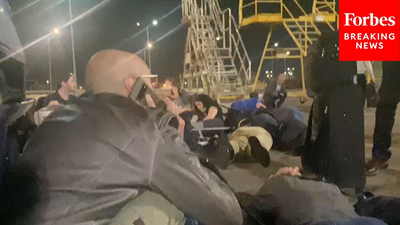 Scenes From Israel Amidst Hamas Attack: Passengers At Ben Gurion Airport Take Cover
