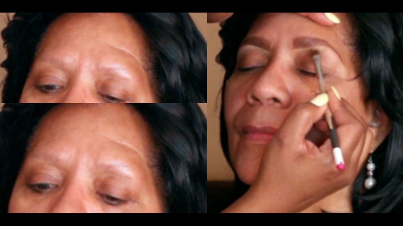 How to CREATE A BROW | Makeup for Women over 60 |DarbiedayMUA
