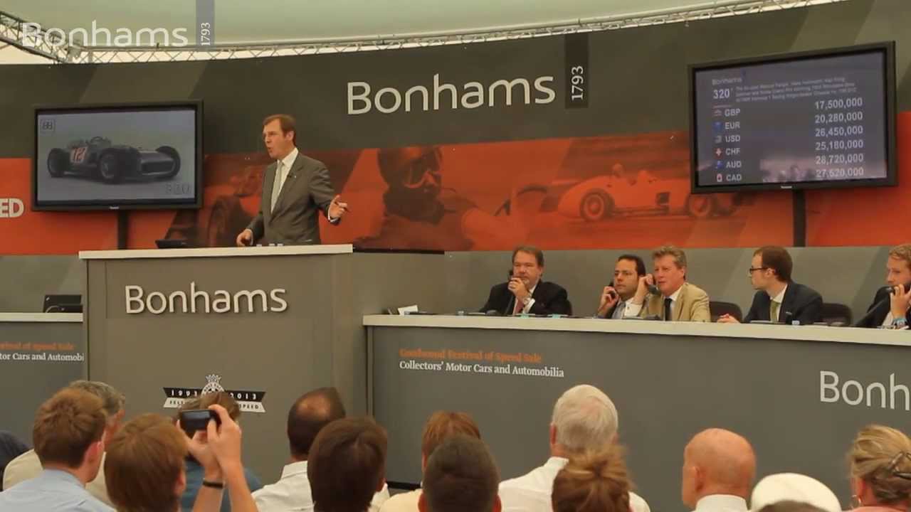 Bonhams sells Ex-Juan Manuel Fangio Mercedes-Benz W196 for &pound;19.6 million