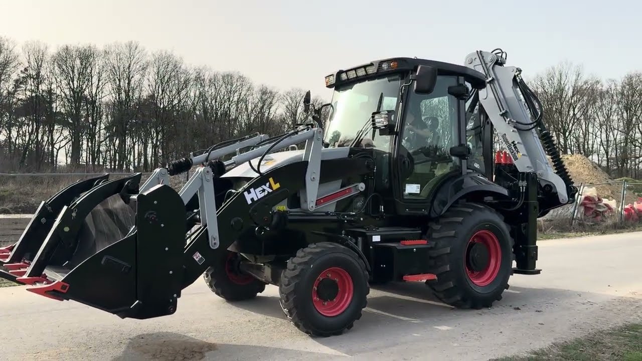 HexL 420x 4WD - Telescopic Boom / Hammer lines / airco / 4/1 Bucket + Forks!!