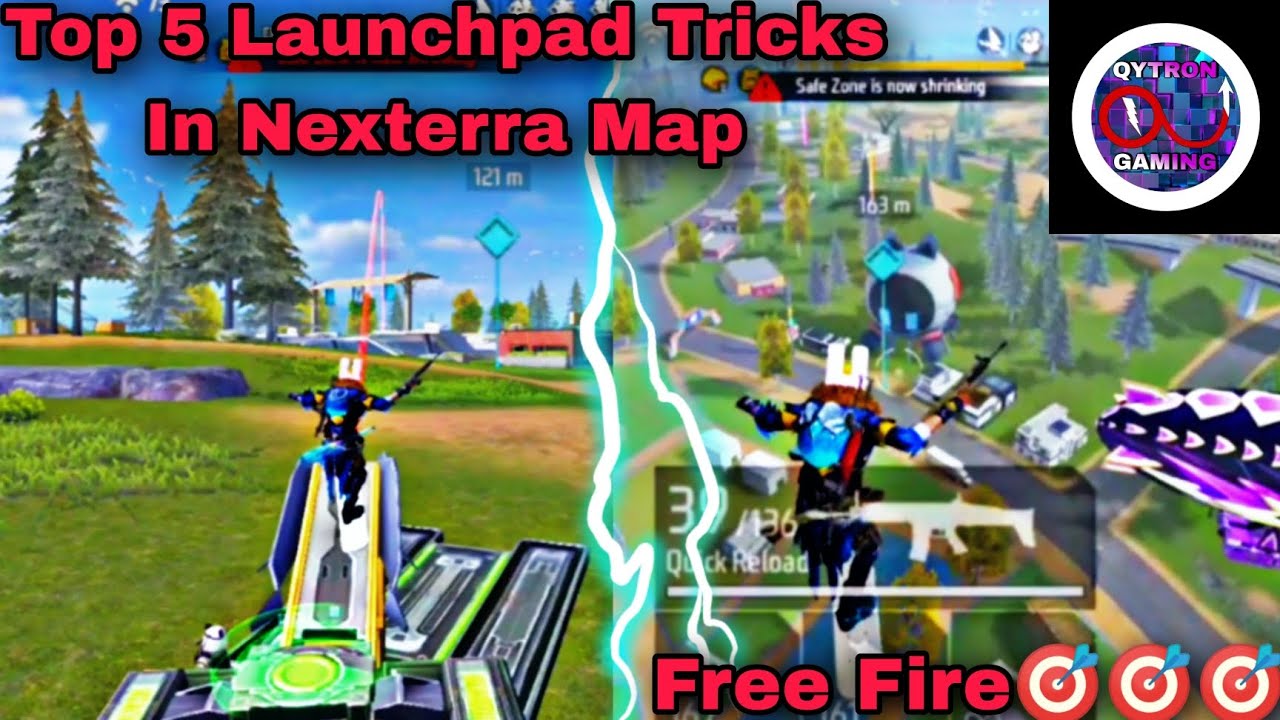 Top 5 Launchpad Tricks In Nexterra Map Free Fire 🎯🎯🎯