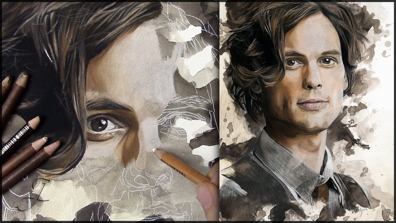 Dr. Spencer Reid (Matthew Gray Gubler) - Criminal Minds | Pastel Painting Drawing