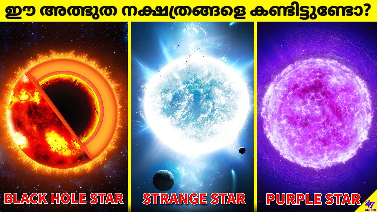 Mysterious Stars In The Universe | Types Of Stars | Space Facts Malayalam | 47 ARENA