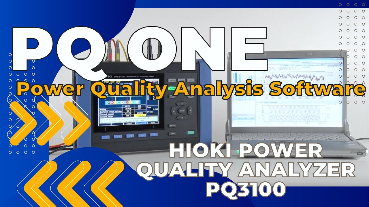 HIOKI PQ ONE Software - For Analysing Measurement Data from HIOKI Power Quality Analyzers