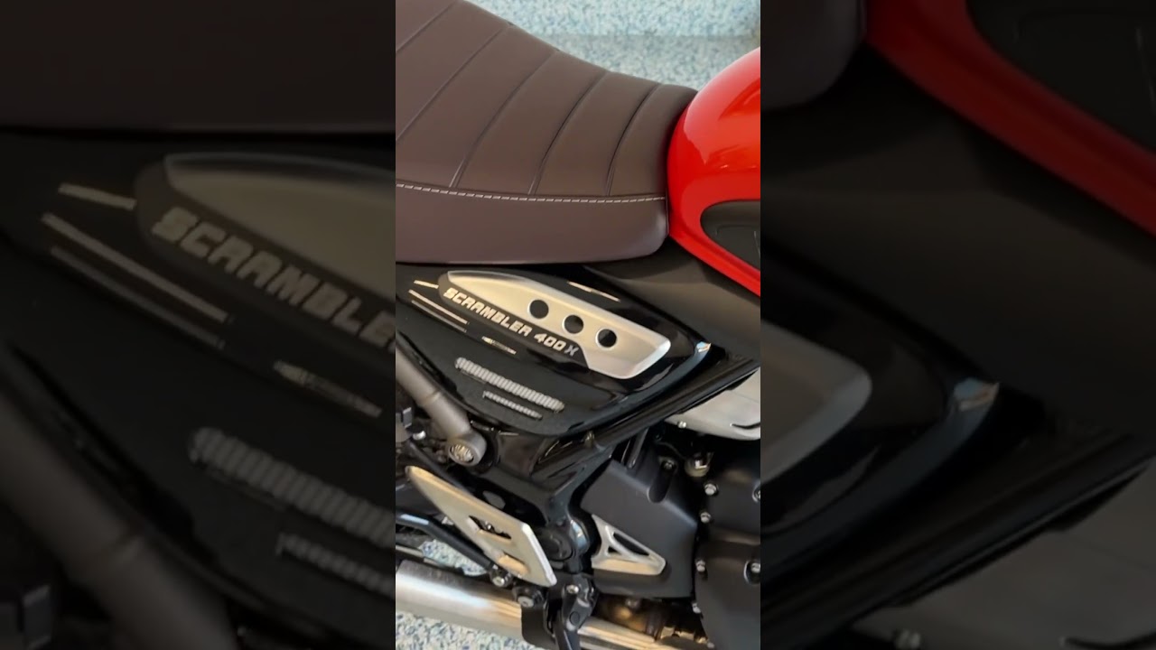 Triumph Scrambler 400x - British Customs Slash Cut Tips