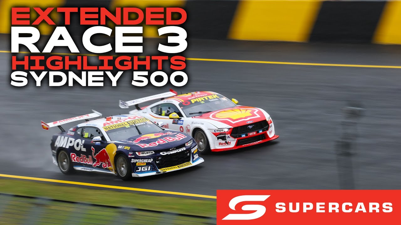 Race 3 Extended Highlights - Thrifty Sydney 500 Opening Round | 2025 Repco Supercars Championship