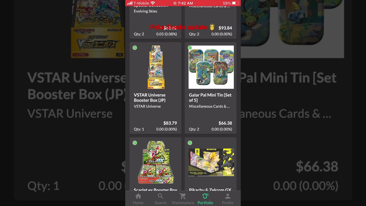 My Pokemon portfolio update #pokemon #pokemoncards #pokemontcg #investment #stonks