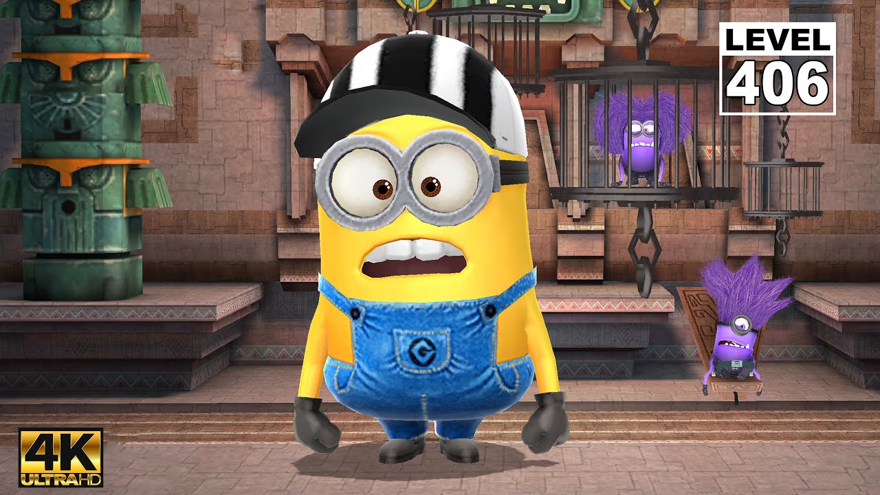 Minion Rush Referee Minion Near miss an obstacle 90 times at El Macho's Lair | Lv.406 Ep256 | UHD 4K