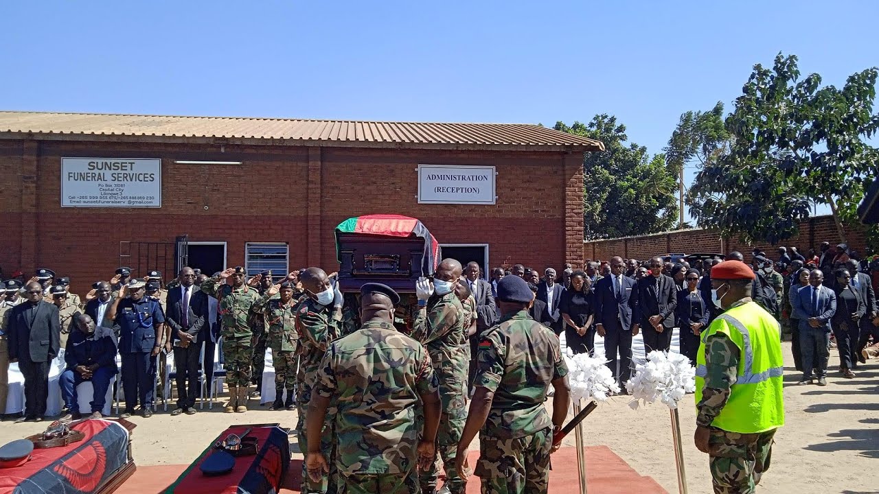 Funeral Drill - Guard of Honour by Malawi Defence Force & MPS for Soldiers Who Died in Plane Crash