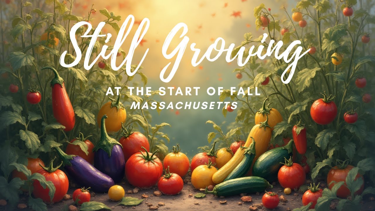 September Ending Fall Beginning in Massachusetts Garden. Harvesting~Maintenance~Still so Much Growin