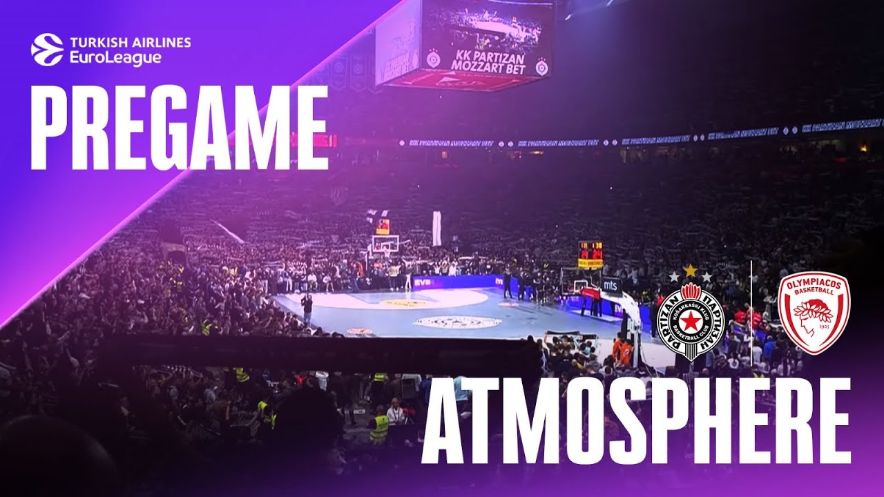 Serbian basketball PASSION: Partizan's pregame atmosphere EXPLODES | Partizan - Olympiacos