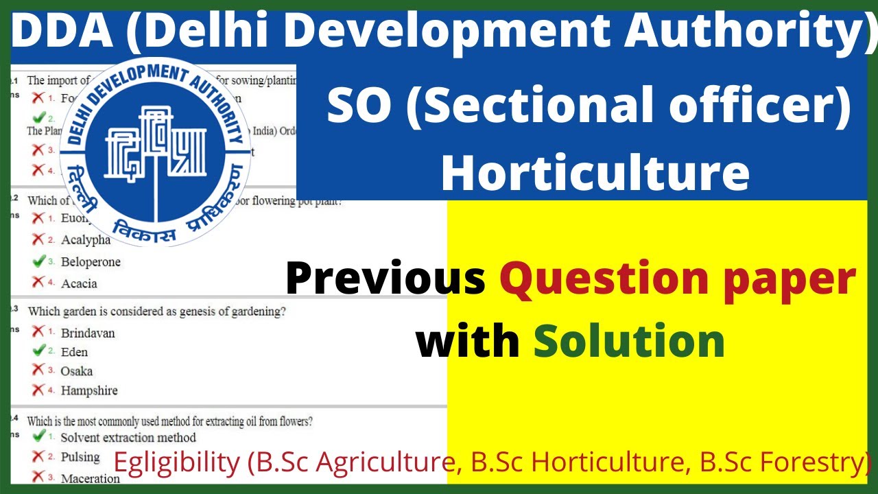 DDA SO previous paper, DDA sectional officer paper 2017, Delhi development authority  question paper