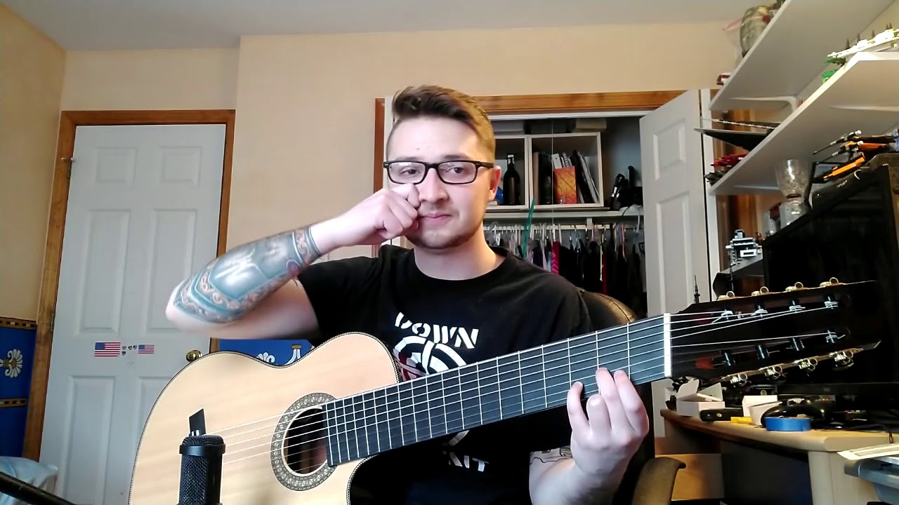 Renaissance/Medieval Improvisation on Agile 8 string Classical Guitar