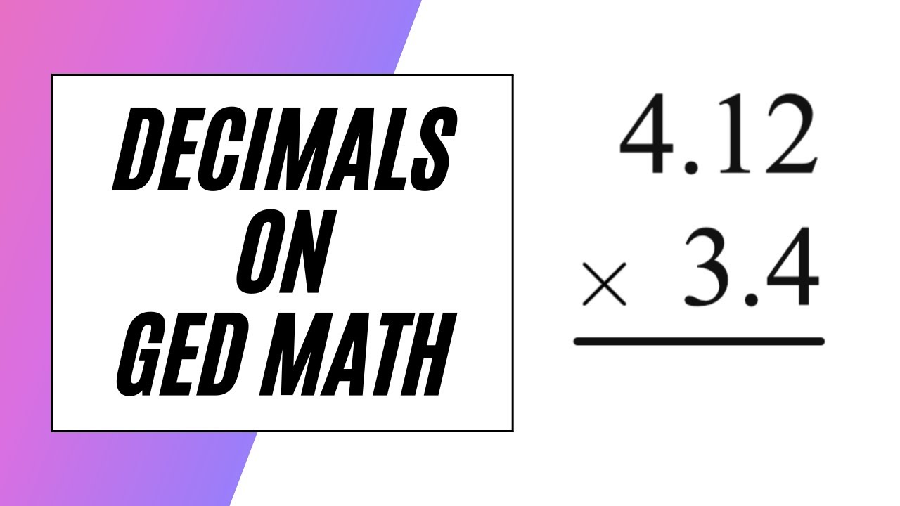 GED Math Decimals!